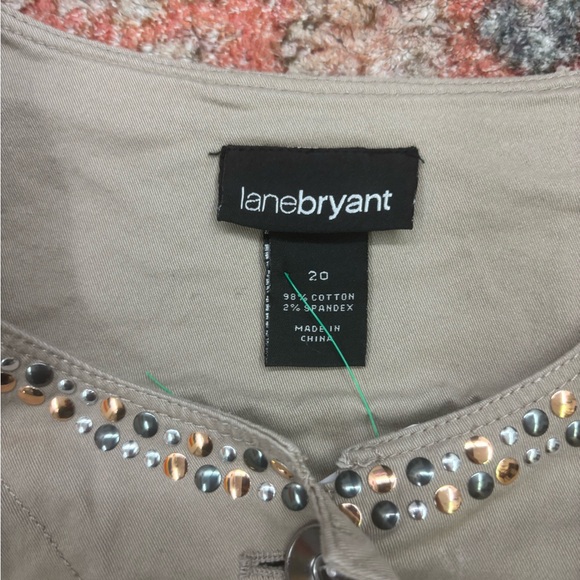 Lane Bryant Beige Blazer with Metal Accents - Picture 2 of 6